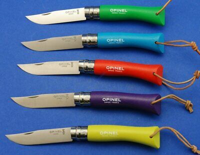 Opinel Colorama Trekking #07 Stainless Steel Folding Knife with Lanyard