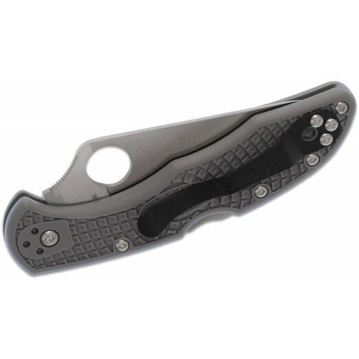 Spyderco Delica 4 Lightweight C11FPGY - Grey FRN with Flat Ground VG-10 Blade