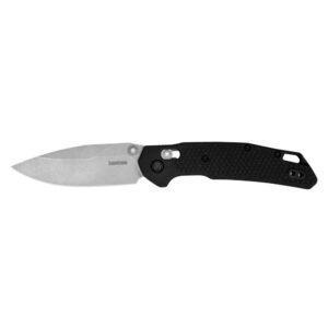 Kershaw 2037 Heist – DuraLock, 3.2″ D2 Stonewashed Clip Point Blade and ...