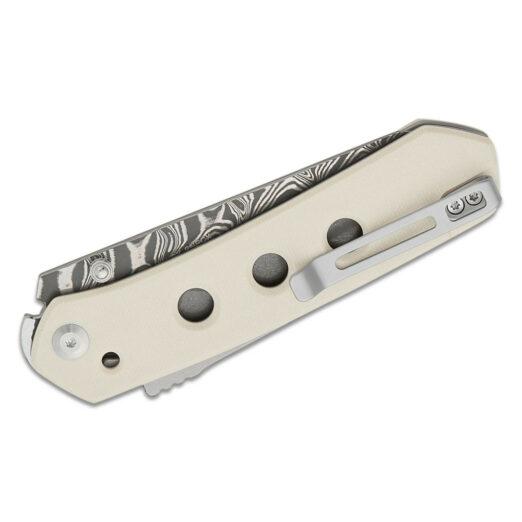 CIVIVI Vision FG - C22036-DS1, Ivory G10 with Damascus Blade and Superlock