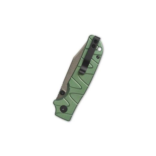 QSP Kali QS159-E2 - Green Aluminium Handle with Champagne Ceramic Coated 14C28N Blade