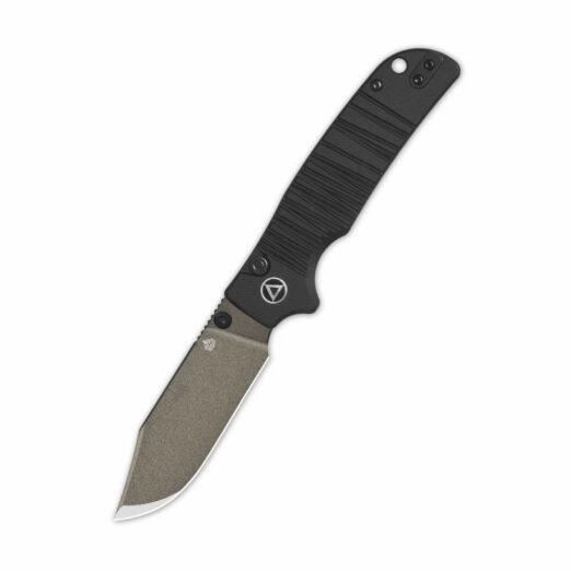 QSP Kali QS159-B2, Black Milled G10 with Champagne Ceramic Coated 14C28N Blade, Button Lock