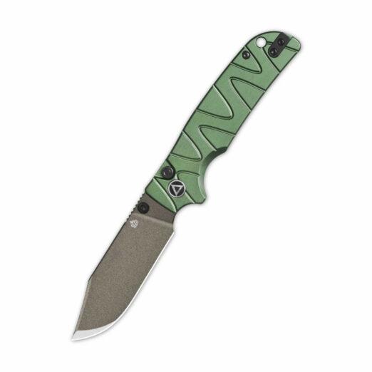 QSP Kali QS159-E2 - Green Aluminium Handle with Champagne Ceramic Coated 14C28N Blade