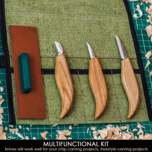 BeaverCraft S15 Starter Chip and Whittle Wood Carving Set