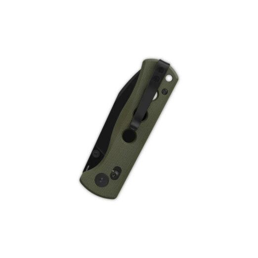 QSP Canary Glyde Lock QS150GL-B2, Olive Green G10 Handle with Black 14C28N Blade