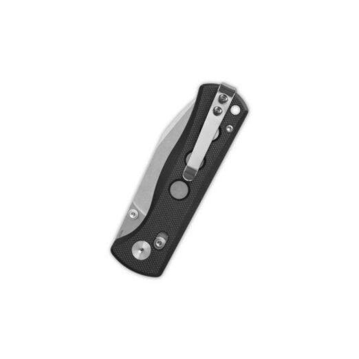 QSP Canary Glyde Lock QS150GL-A1, Black G10 Handle with Stonewashed 14C28N Blade