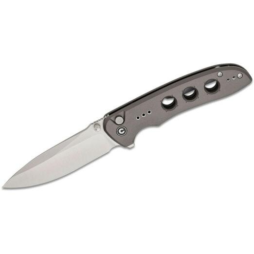 CIVIVI Hyperpulse C23087A-3, 3.5″ Satin 14C28N Blade, Grey Aluminium Handles