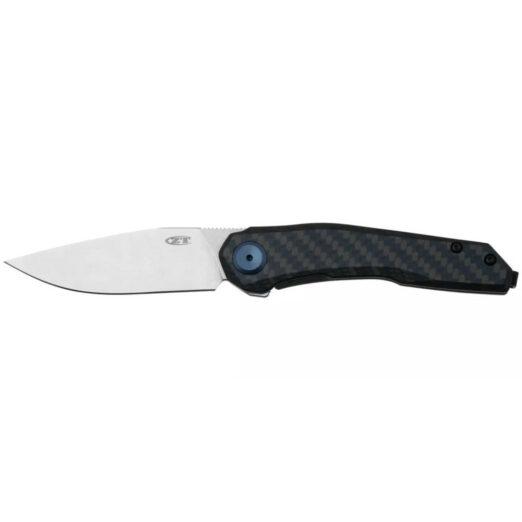 Zero Tolerance 0545BLUCF - 3.2″ Stonewashed CPM-Magnacut Blade with Carbon Fibre/Titanium Handles, Frame Lock